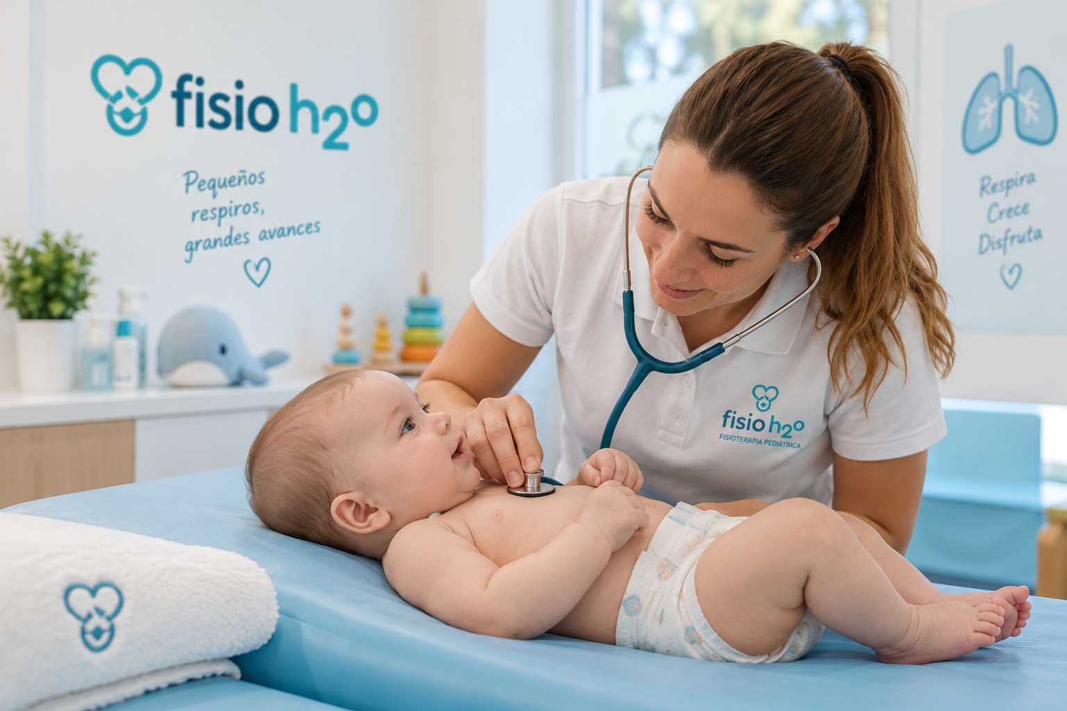 Valoración global de bebé con molestias digestivas en clínica de fisioterapia pediátrica en Córdoba