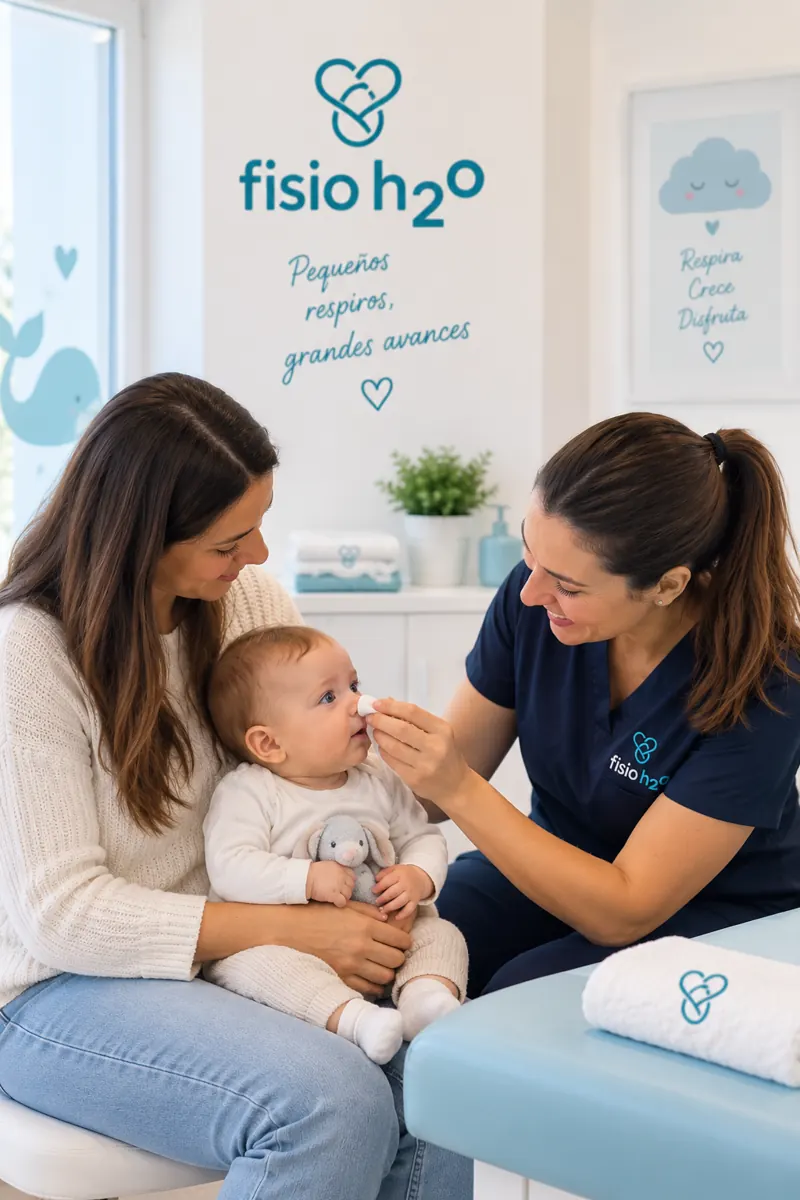 Valoración global de bebé con molestias digestivas en clínica de fisioterapia pediátrica en Córdoba
